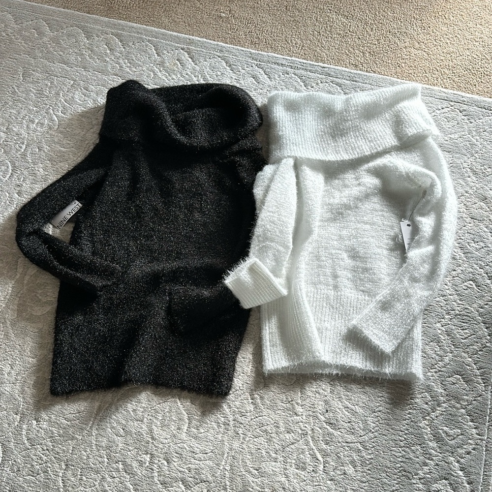 Nine West off the shoulder sweaters